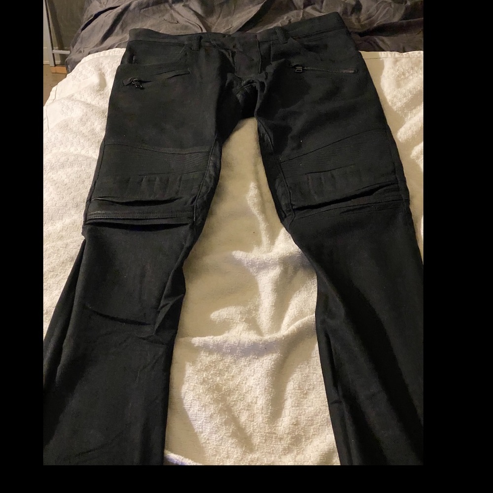 Black denim balmain jeans!